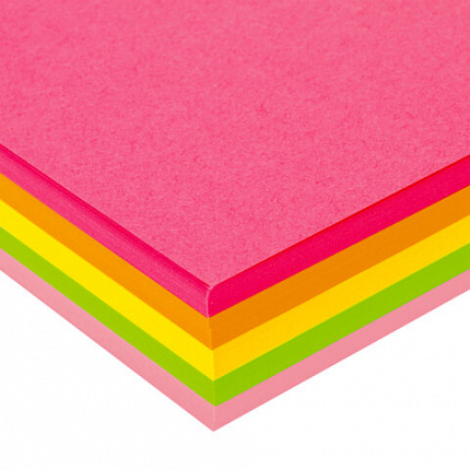 Бумага цветная BRAUBERG, А4, 75 г/м2, 250 л. (5 цветов х 50 листов), НЕОН, для офисной техники, 116668