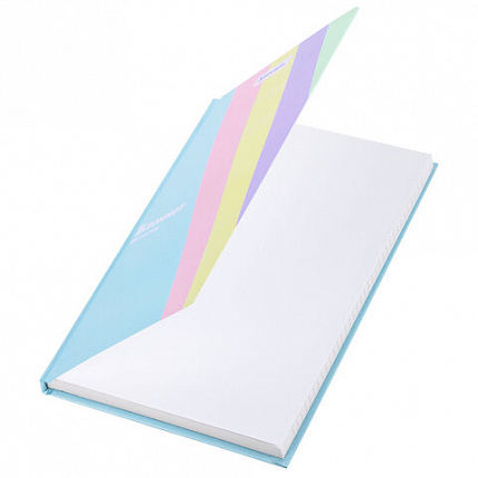 Блокнот А5 134х206 мм, 80 л., твёрдый, клетка, BRAUBERG, кросс-серия PASTEL, 117015