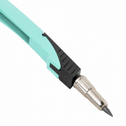 Готовальня BRAUBERG ULTRA, 4 предмета: циркуль 135 мм, запасной грифель, насадка, мятный цвет, 210824