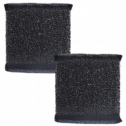 Губка-скрабер 11х10х1,5 см, поролон + металлическая оплетка КОМПЛЕКТ 2 штуки, посуда, уборка, LAIMA, 700058