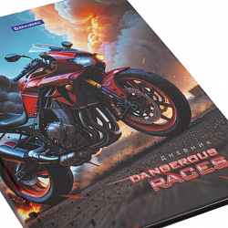 Дневник 5-11 класс 48 л., твердый, BRAUBERG, глянцевая ламинация, с подсказом, "Байк", 107186