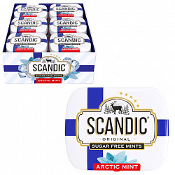Драже освежающие SCANDIC без сахара со вкусом "Арктическая мята", 14 г, 4603738769872
