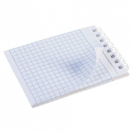 Блокнот МАЛЫЙ ФОРМАТ А7, 40 л., гребень, картон, клетка, HATBER, "Лягух Кир", 081184, 40Б7В1гр