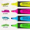 Набор текстовыделителей BRAUBERG 4 шт., АССОРТИ, "EXTRA", прорезиненный корпус, линия 1-5 мм, 151746
