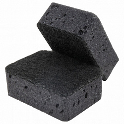 Губки для посуды 9,5х7х3,5 см, КОМПЛЕКТ 10 шт., BIG BLACK, КРУПНОПОРИСТЫЙ поролон с абразивным слоем, LAIMA, 608650