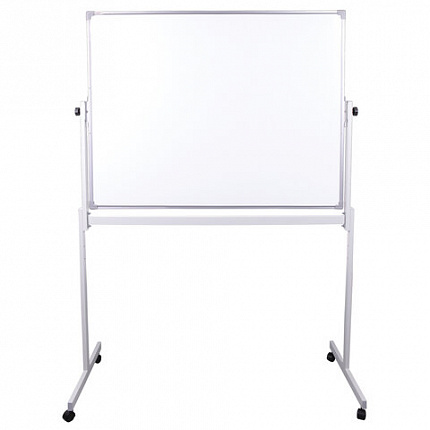 Доска магнитно-маркерная НА СТЕНДЕ 90х120 см, 2-сторонняя, STAFF ECO, 238143