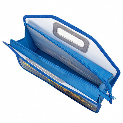 Папка-сумка ЮНЛАНДИЯ, 1 отделение, фетровые ручки, 34х30х11 см, "Proracing", 271632