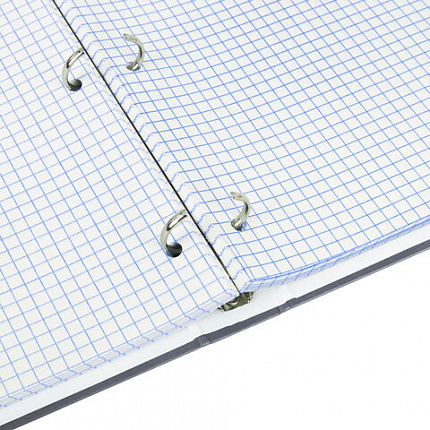 Тетрадь на кольцах БОЛЬШАЯ А4, 215х305 мм, 100 л., твердый картон, клетка, BRAUBERG, "Винтаж", 405410