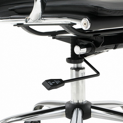 Кресло офисное BRABIX "Cube EX-523", экокожа, хром, черное, 531946