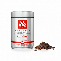 Кофе в зернах ILLY "Classico" ИТАЛИЯ, 250 г, в жестяной банке, арабика 100%, ИТАЛИЯ, 52