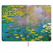 Блокнот А5 (143x210 мм), BRAUBERG VISTA "Claude Monet", под кожу, гибкий, срез фольга, 80 л., 112058