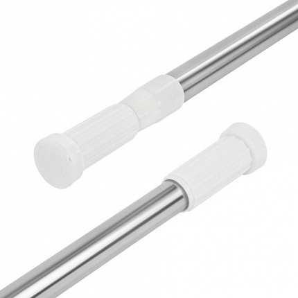 Карниз штанга для ванной телескопический 140-260 см, нержавеющая сталь, PRIMILA (ПРИМИЛА), 700109