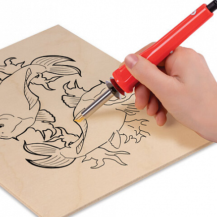 Набор для выжигания и пайки, 20 насадок + нож, в пластиковом кейсе, BRAUBERG, 664701