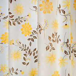 Шторка для ванной ПОЛИЭСТЕР, 180х200 см, кольца в комплекте, РАСТЕНИЯ, PRIMILA (ПРИМИЛА), 700085