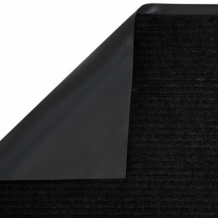 Коврик ДОРОЖКА 1,2х10 м, ЧЕРНЫЙ, влаго-грязезащита, 430 г/м2, ребристая, LAIMA EXPERT, 701045