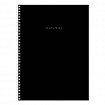 Тетрадь А4, 120 л., BRAUBERG, гребень, клетка, матовая ламинация, "Minimal Classic", 405640