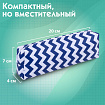 Пенал-косметичка ПИФАГОР, мягкий, "WAVE", прямоугольный, 20х7х4 см, 229264
