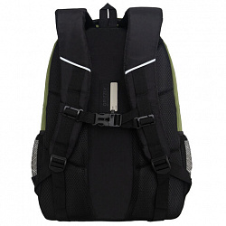 Рюкзак GRIZZLY школьный, анатомическая спинка, 2 отделения, для мальчиков, "RUN", хаки, 45х32х23 см, RU-530-6/3