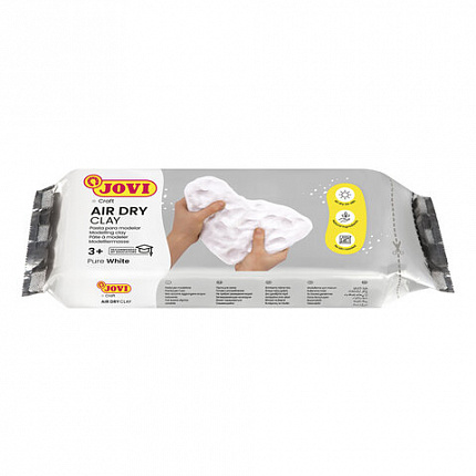 Паста (масса) для моделирования и лепки JOVI, отвердевающая, 500 г, белая, 85