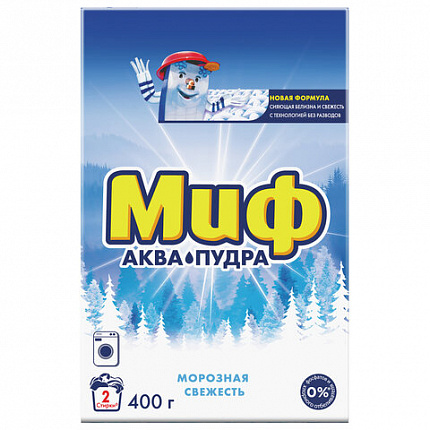 Стиральный порошок-автомат 400 г, МИФ 3 в 1, "Морозная свежесть"