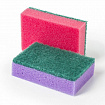 Губки для посуды 8х5,3х2,6 см, КОМПЛЕКТ 10 шт., STANDART, поролон с абразивным слоем, LAIMA К002, 601551
