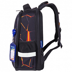 Ранец BRAUBERG FIT, 2 отделения, "Лава", 38х27х14 см, 270617