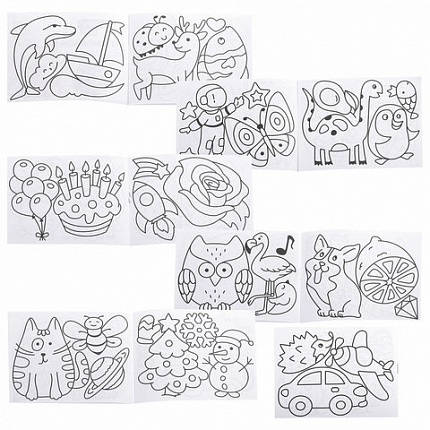 Краски витражные BRAUBERG KIDS, 10 ярких цветов, 10 туб по 20 мл, книга шаблонов, 191761