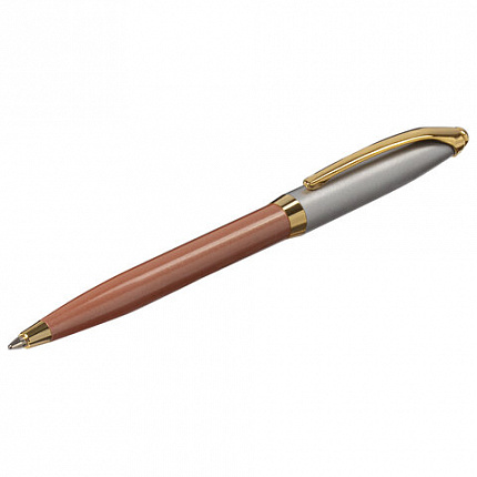 Ручка подарочная шариковая GALANT "DECORO ROSE", корпус хром/розовый, детали золотистые, узел 0,7 мм, синяя, 143505