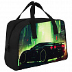 Сумка для занятий BRAUBERG KIDS с ручками, с плечевым ремнем, подкладка, 35x25x15 см, "Зеленый город", 274630