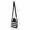 Сумочка-органайзер повседневная HEIKKI KNIT (ХЕЙКИ) кросс боди, вязаная, 17х12х5 см, "Black&White", 273793