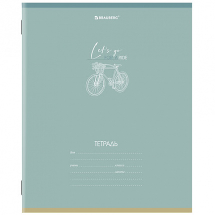 Тетрадь 24 л. BRAUBERG клетка, обложка картон, "PASTEL", 106486