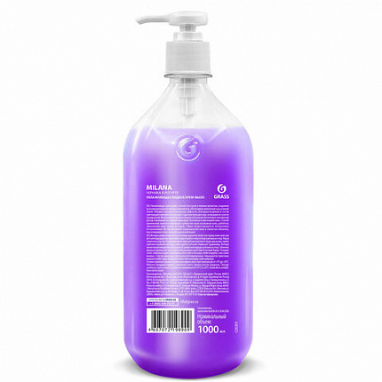 Мыло-крем жидкое 1 л GRASS MILANA "Черника в йогурте", дозатор, 126301