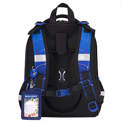 Ранец BRAUBERG PREMIUM, 2 отделения, с брелоком, "Score goal", 3D-панель, 38х29х16 см, 273102