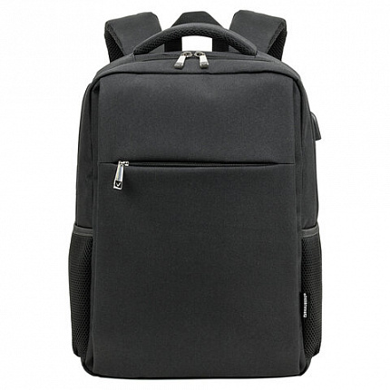 Рюкзак BRAUBERG FUNCTIONAL с отделением для ноутбука, USB-порт, багажная лента, "Firm", 43x30x15 см, 272576