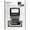 Штамп самонаборный 4-строчный, оттиск 47х18 мм, синий без рамки, TRODAT IDEAL 4912 P2, КАССА, 168225/125427