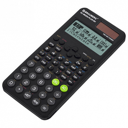 Калькулятор инженерный BRAUBERG SC-991ES-PLUS-BK (164х80 мм), 552 функции, 10+2 разряда, ЧЕРНЫЙ, 272651