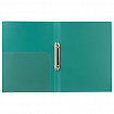 Папка на 2 кольцах BRAUBERG "Стандарт", 25 мм, зеленая, до 170 листов, 0,8 мм, 221613