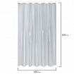 Шторка для ванной EVA, 180х200 см, кольца в комплекте, СЕРЫЕ ЛИНИИ, PRIMILA (ПРИМИЛА), 700107