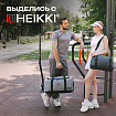 Сумка спортивная HEIKKI MOVE RENOWNED (ХЕЙКИ), отделение для обуви, серая, 28x51x26 см, 273910