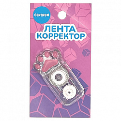 Корректирующая лента "Лапки", 5 мм х 6 м, ассорти, блистер, 73166