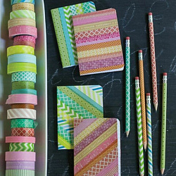 Клейкие WASHI-ленты для декора "Микс №1", 15 мм х 3 м, 7 цветов, рисовая бумага, ОСТРОВ СОКРОВИЩ, 661709