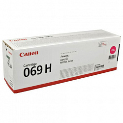 Картридж лазерный CANON (069HM) i-SENSYS LBP673Cdw/MF752Cdw/MF754Cdw, пурпурный, ресурс 5500 стр., ОРИГИНАЛЬНЫЙ, 5096C002