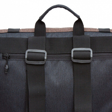 Рюкзак GRIZZLY, карман-антивор, с клапаном, трансформируемый объем, "ROLLTOP", 42х29х11 см, RQL-315-1/2