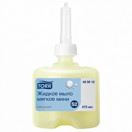 Картридж с жидким мылом одноразовый Tellus/TORK (Система S2) Advanced, 0,475 л, мягкое, 420512