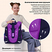 Ранец BRAUBERG PREMIUM, 2 отделения, с брелоком, "Блестящие бабочки", блестки, 38х29х16 см, 274393