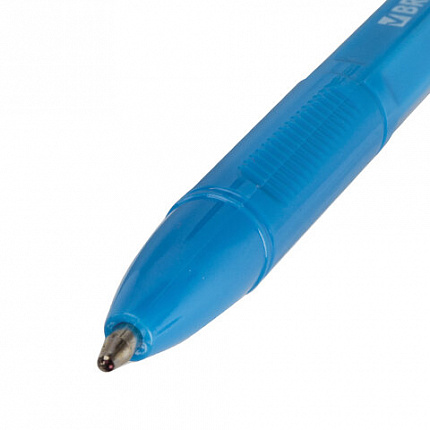 Ручка шариковая BRAUBERG "X-333 MIX", СИНЯЯ, корпус ассорти, узел 0,7 мм, линия 0,35 мм, 142960