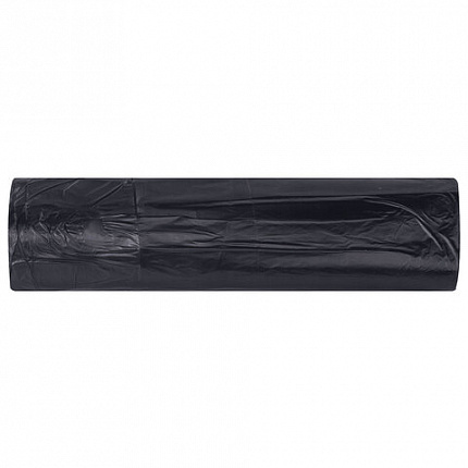 Мешки для мусора с завязками 240л черные в рулоне 5шт особо прочные ПВД 60мкм 110x120, LAIMA, 702686