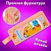 Пенал ЮНЛАНДИЯ ЮНИОР, 2 отделения, с ручкой, полиэстер, "Капибара", 21х8х6 см, 273814
