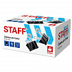Зажимы для бумаг ПОВЫШЕННОЙ ВМЕСТИМОСТИ STAFF ECO, КОМПЛЕКТ 12шт, 60 мм, на 280 л., черные, картонная коробка, 274042