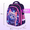 Ранец BRAUBERG KIDS STANDARD, 2 отделения, "Любознательный кот", 36х28х14 см, 273145